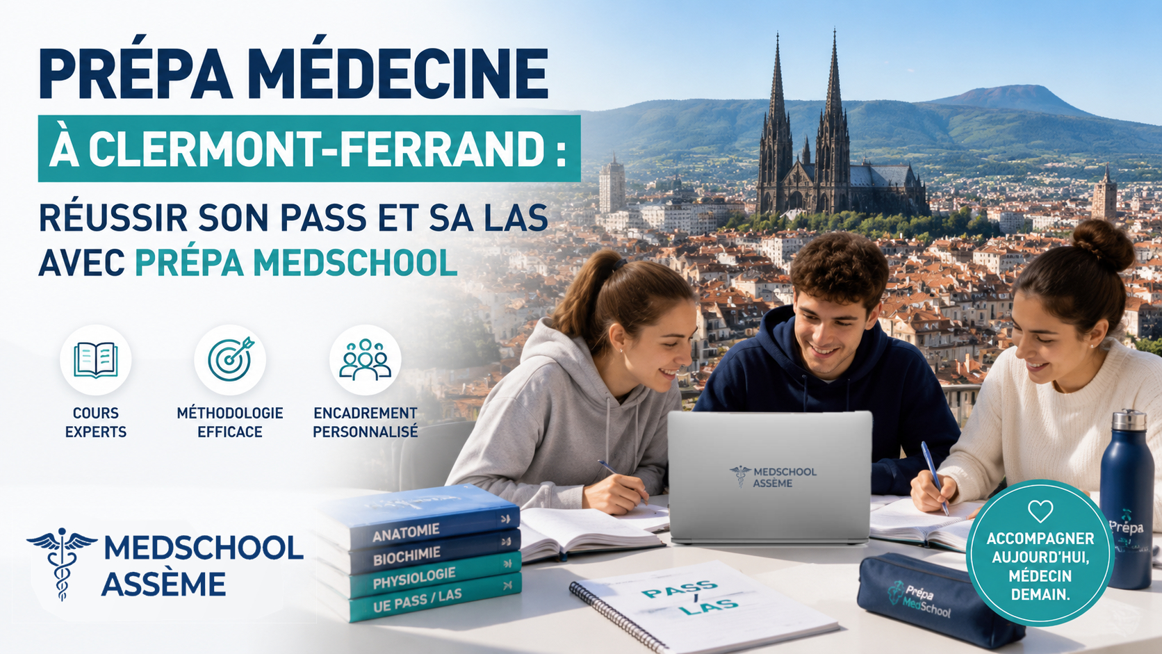 Prépa médecine à Clermont-Ferrand : réussir son PASS et sa LAS avec Prépa MedSchool