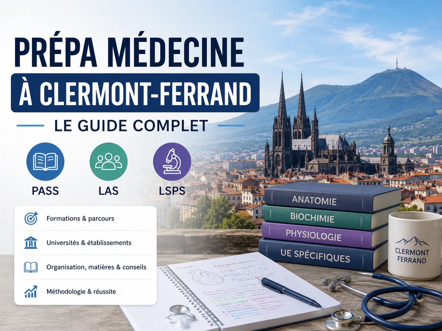 Prépa médecine à Clermont-Ferrand : le guide complet (PASS, LAS, LSPS)
